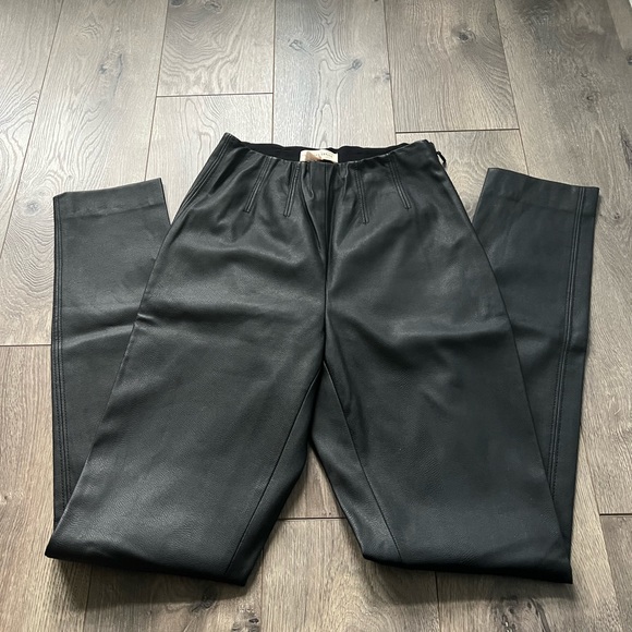 Rebecca Taylor vegan leather skinny ankle pants. Size 0 - Picture 1 of 9